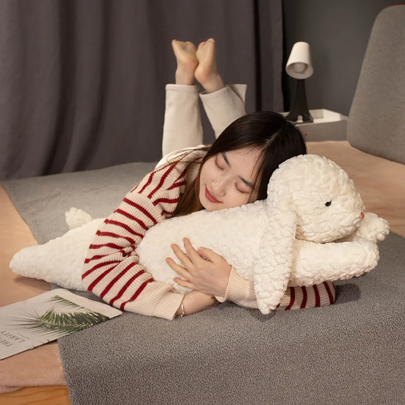 Peluche conejo gigante, almohada corporal decorativa para dormir - imagen 4