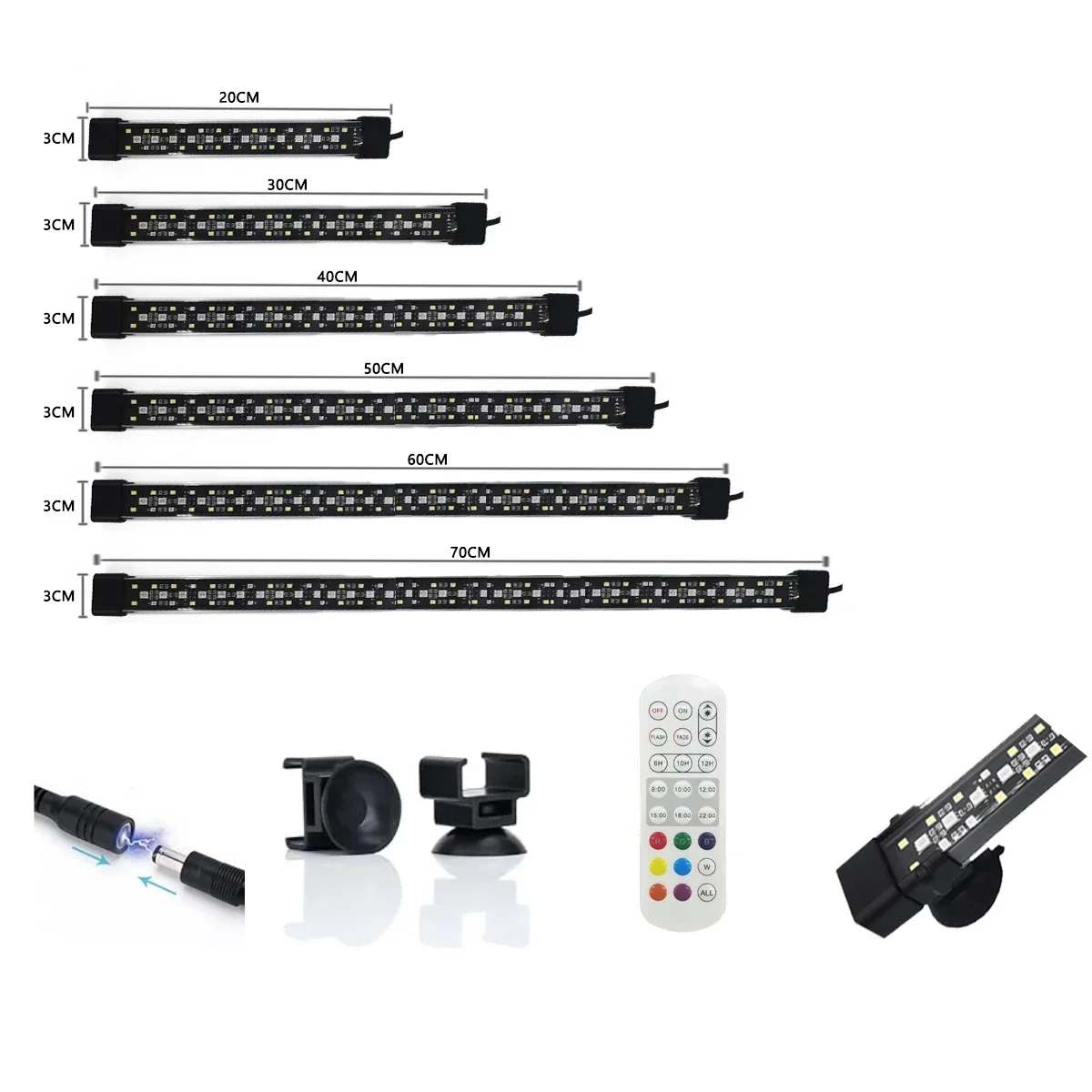 Luz LED para acuario de agua dulce con iluminación 24/7 IP68 - imagen 5