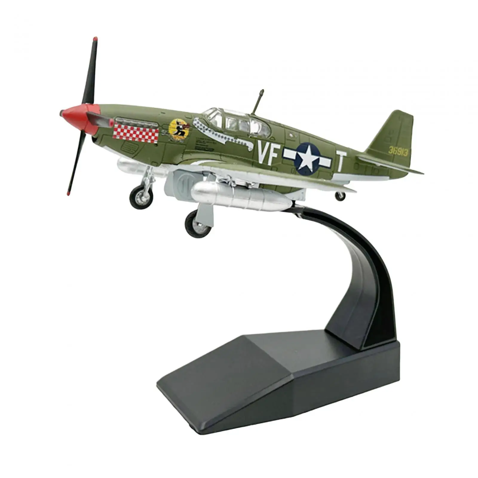 Simulation 1:72 P51 Airplane Model Collection Aircraft Ornament Diecast Aircraft