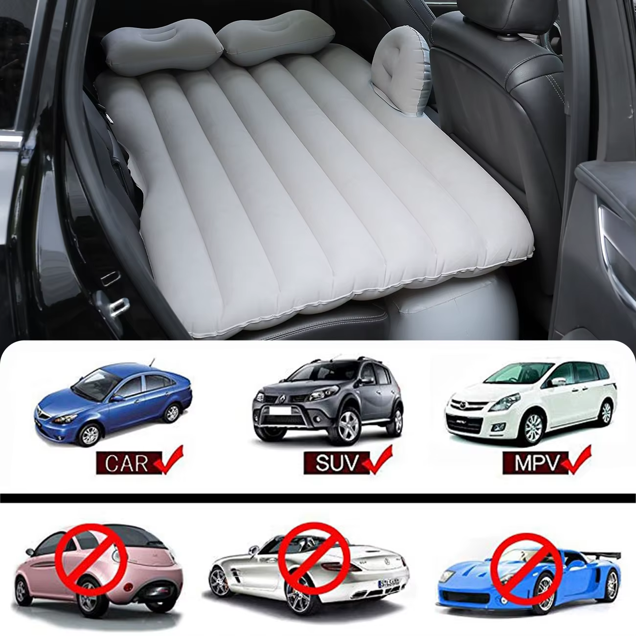 Colchón hinchable de viaje para bebé – Cama portátil - imagen 3