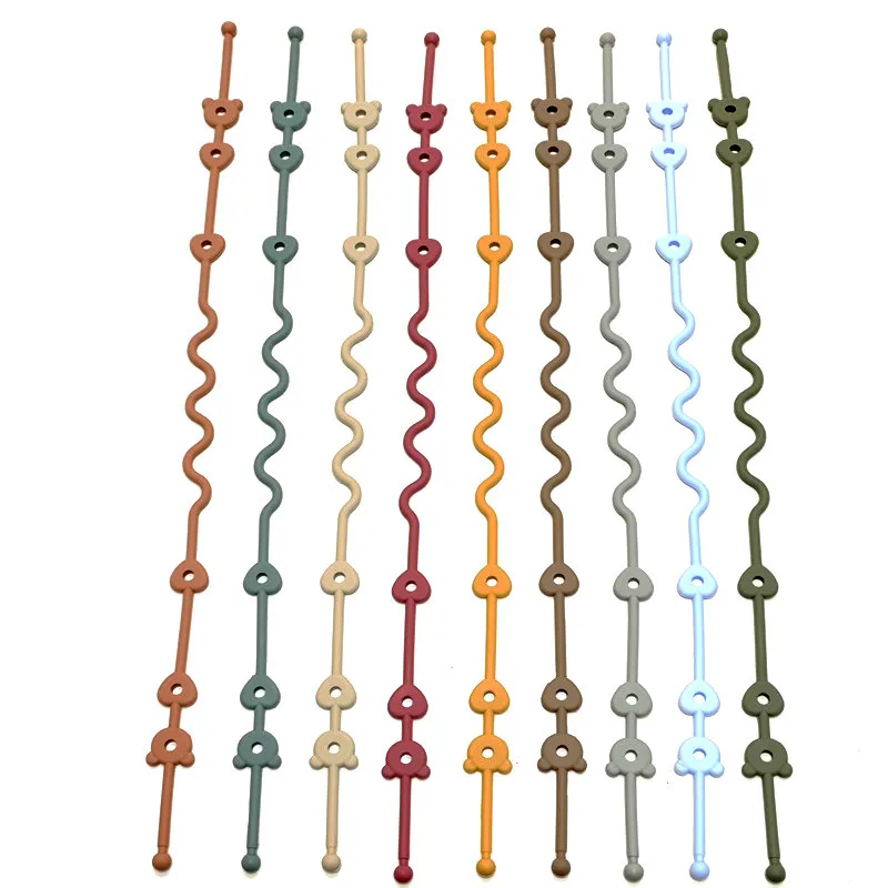 Cadena portachupetes anticaída de silicona – Mordedor para bebé - imagen 4