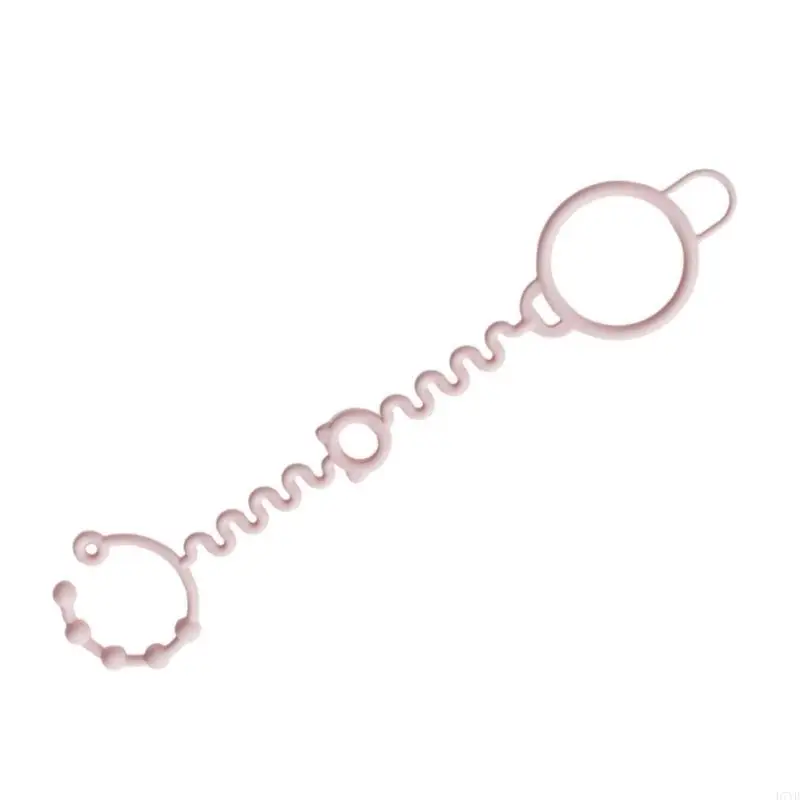 D7YD Correa silicona fácil usar Portavasos a prueba caídas Portavasos ajustable para asegurar biberones y tazas en - imagen 4