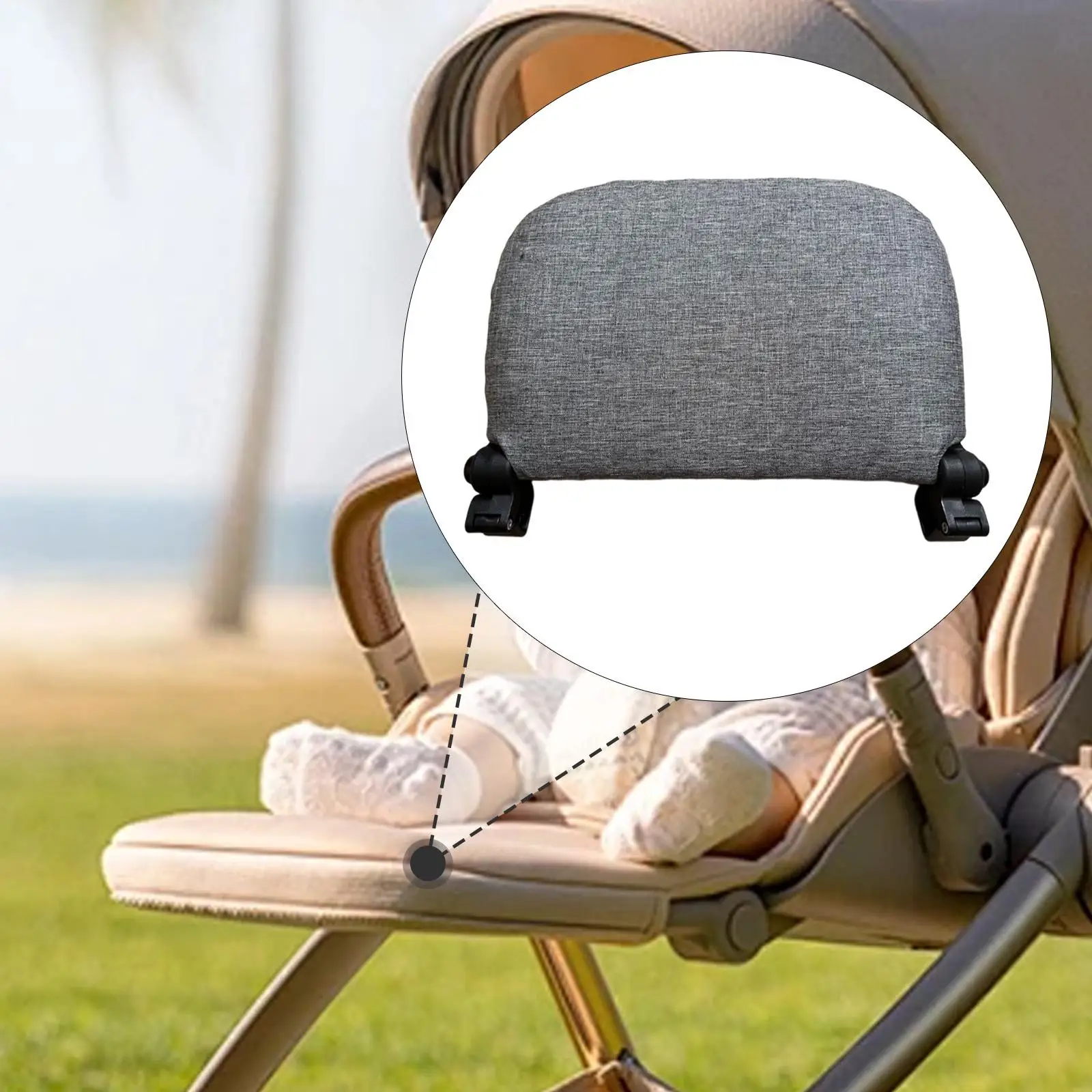 Reposapiés ajustable para cochecito infantil – Tela Oxford plegable