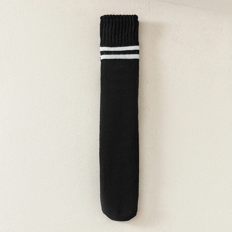 ¡Calcetines por encima de la rodilla para niñas de otoño-invierno: estilo académico japonés JK, hasta el muslo de algodón grueso y cálido con forro polar para proteger la rodilla! - imagen 5