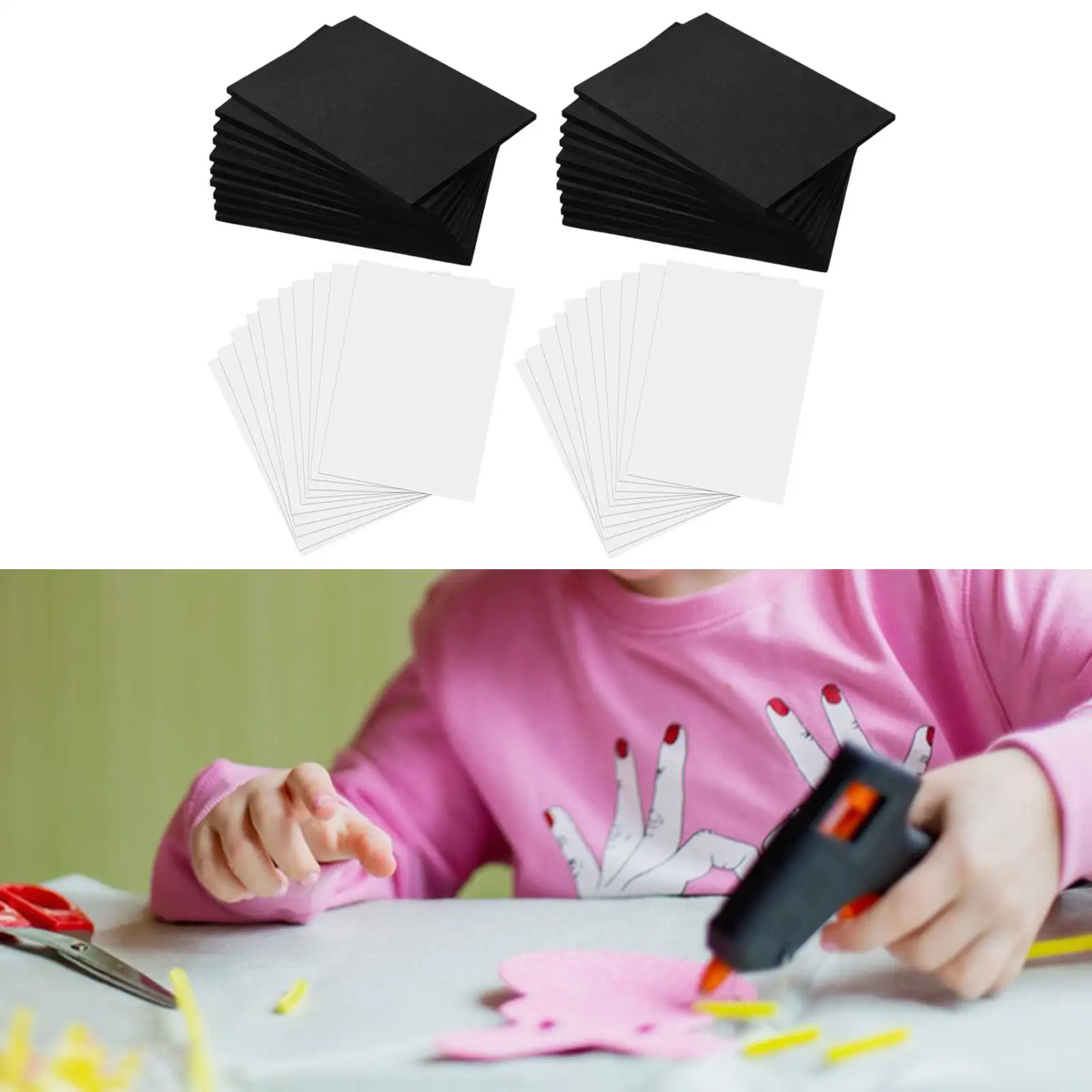 10Pcs EVA Foam Sheets DIY Handmade Model Making Material Sound Absorption Craft Foam Sheets for Arts Crafts Cosplay Modeling