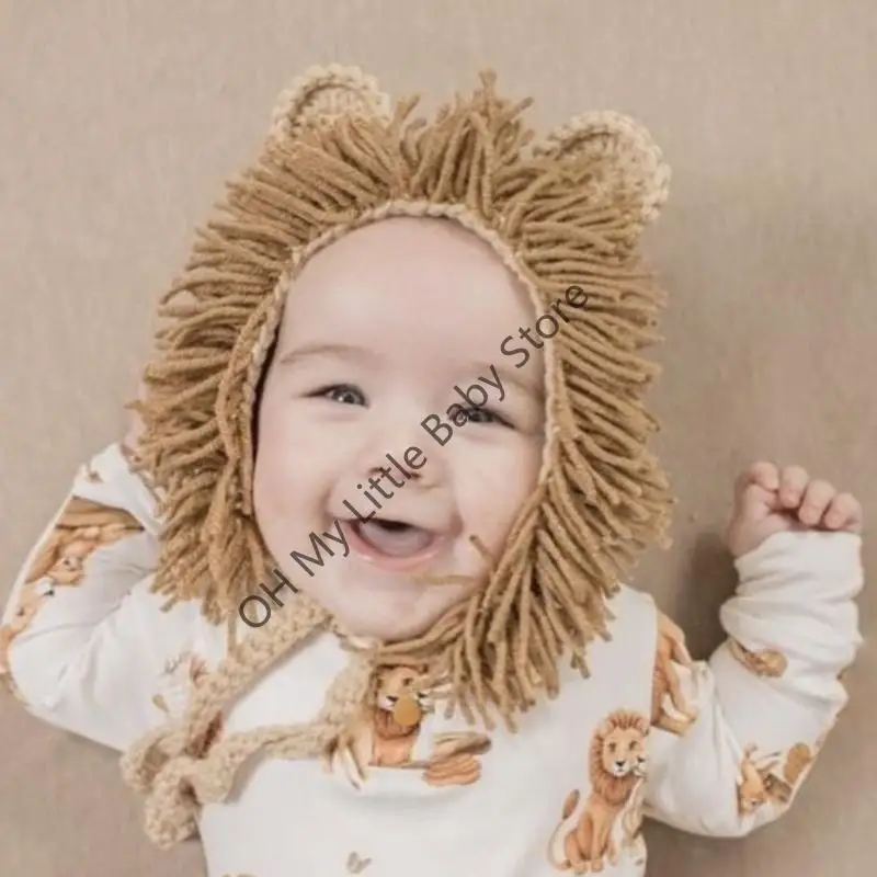 M76C Cartoon Animal Temas Temas Animales Capas Fotografía recién nacidos Lindas Oídos Bonnet - imagen 2