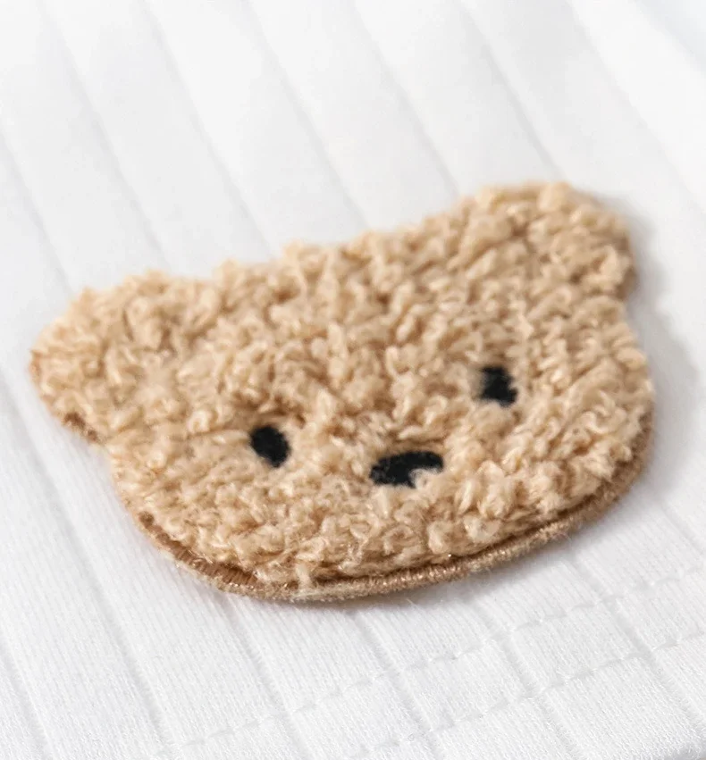 Gorro de algodón con orejitas de oso para recién nacido - imagen 5