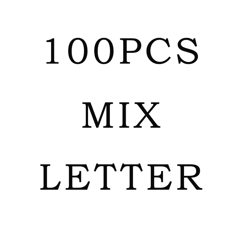 100Pcs Mix Letter