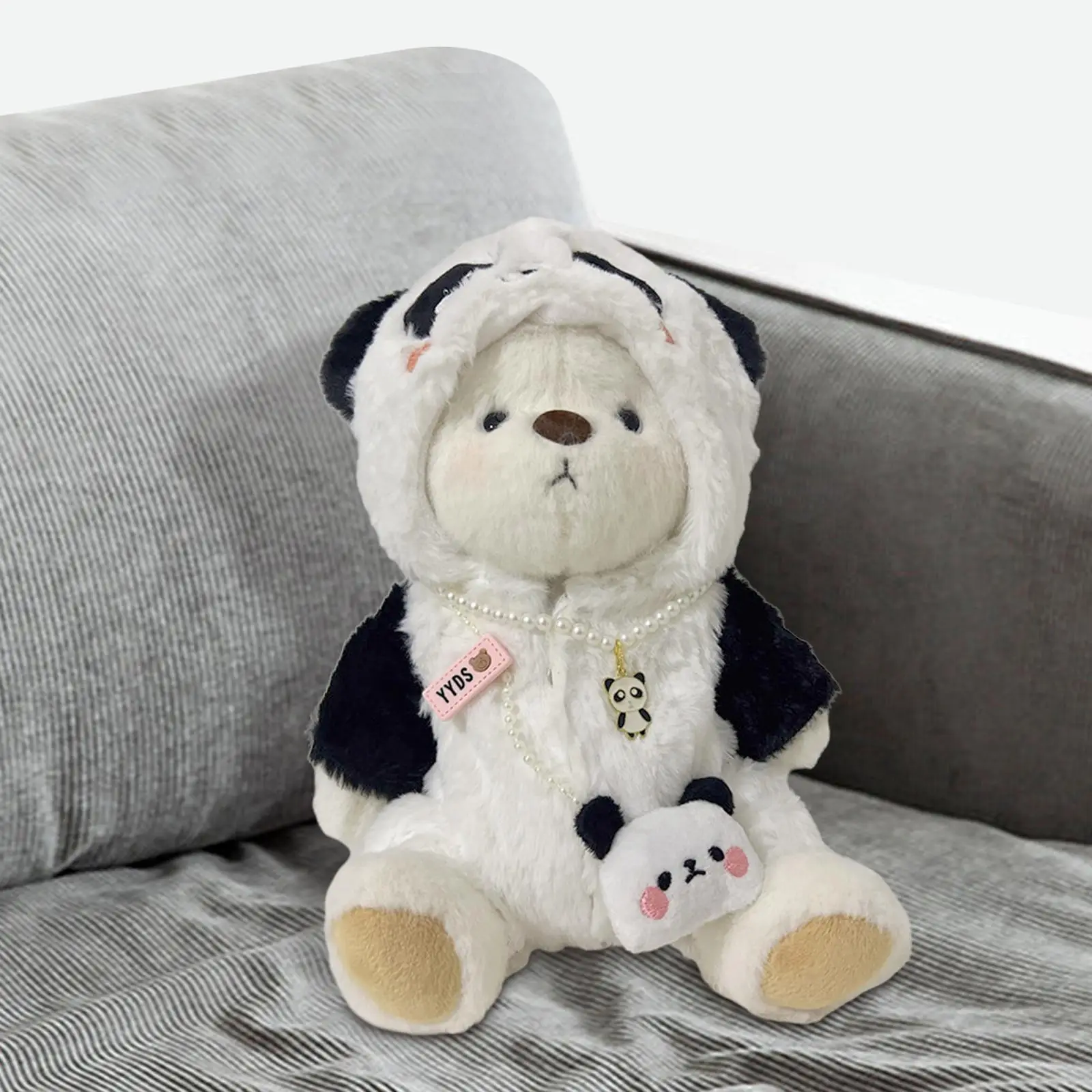 Doll Bear Rompers for Kids Birthday Gift Panda Rompers for 11.81inch Dolls