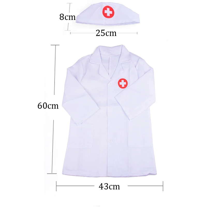 Uniforme de médico simulado para niños, juguetes plástico, juego simulación, traje azul, estetoscopio, juegos interactivos padres e hijos, regalos TMZ - imagen 5