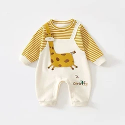 Mono bebé manga larga Unisex – Ropa suave para primavera y otoño