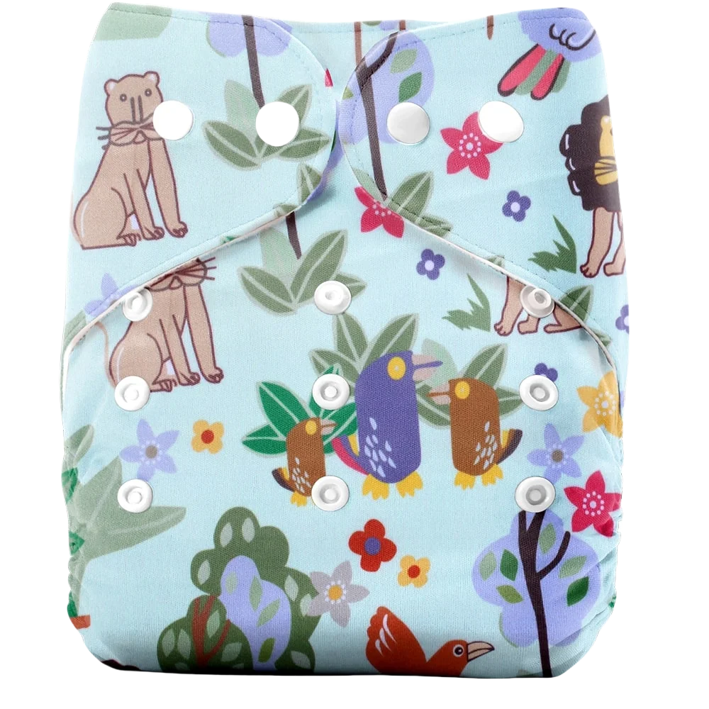 Pororo Pañal de tela para bebé, forro polar ajustable, lavable, impermeable, transpirable, reciclable, adecuado para niños de 1 a 3 años - imagen 3