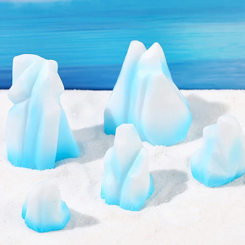 Maqueta 3D iceberg ártico realista para decoración navideña infantil - imagen 4
