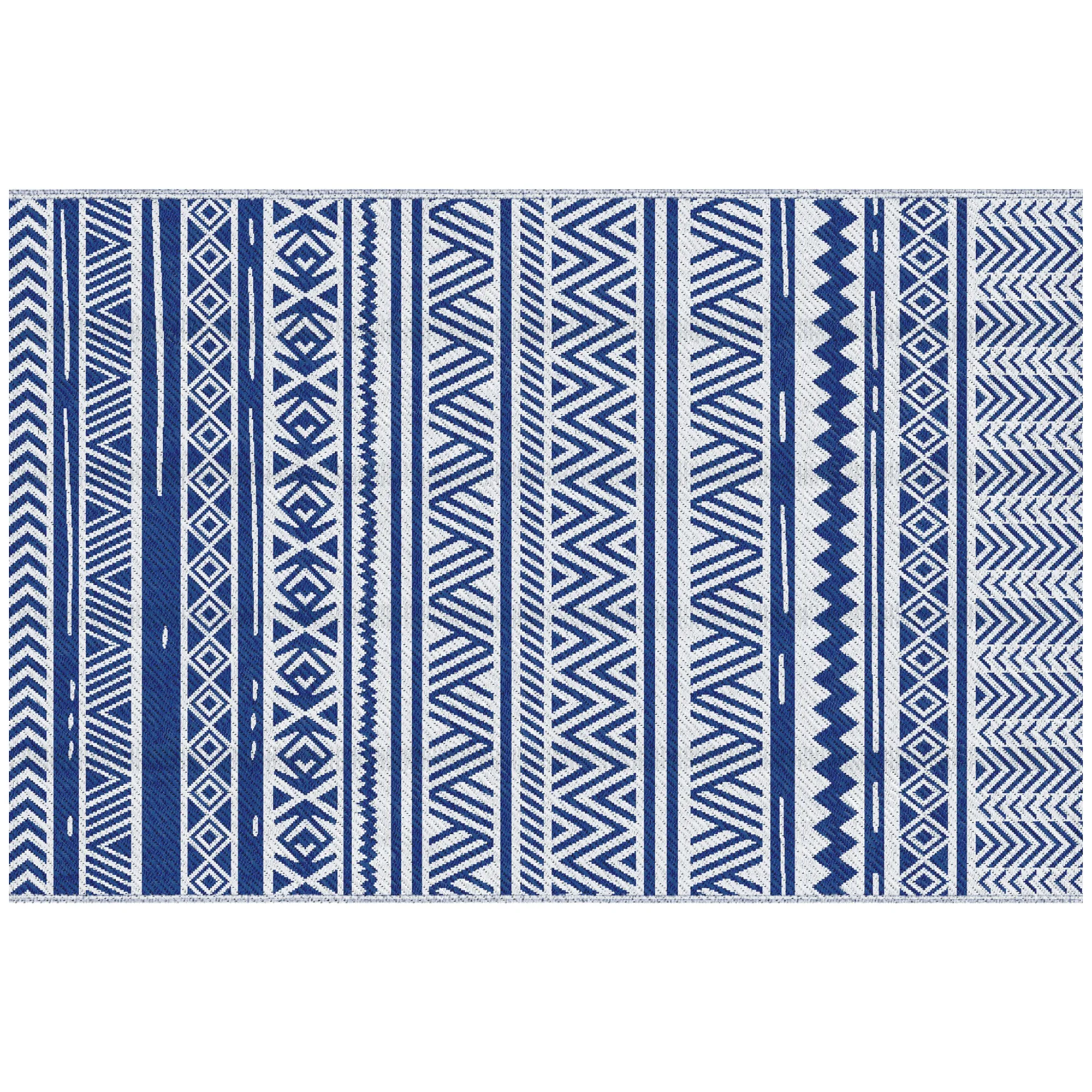 Dark blue and white