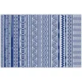 Dark blue and white
