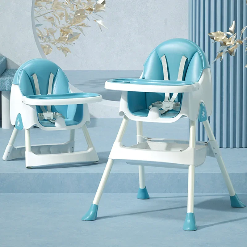 Asiento de bebé multifuncional, ajuste de altura desmontable, silla de comedor integrada para niños, silla de aprendizaje - imagen 3