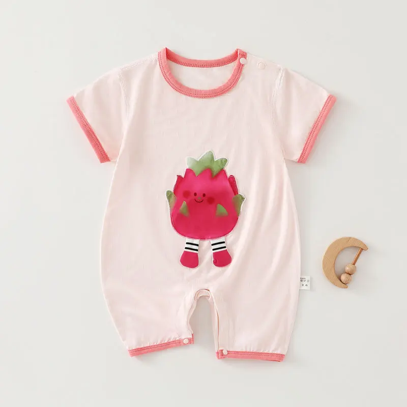 Tencel-mono de manga corta para bebé, ropa fina de verano transpirable y absorbente de sudor, pijamas para bebé de 0 a 12 meses - imagen 4