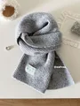 grey scarf