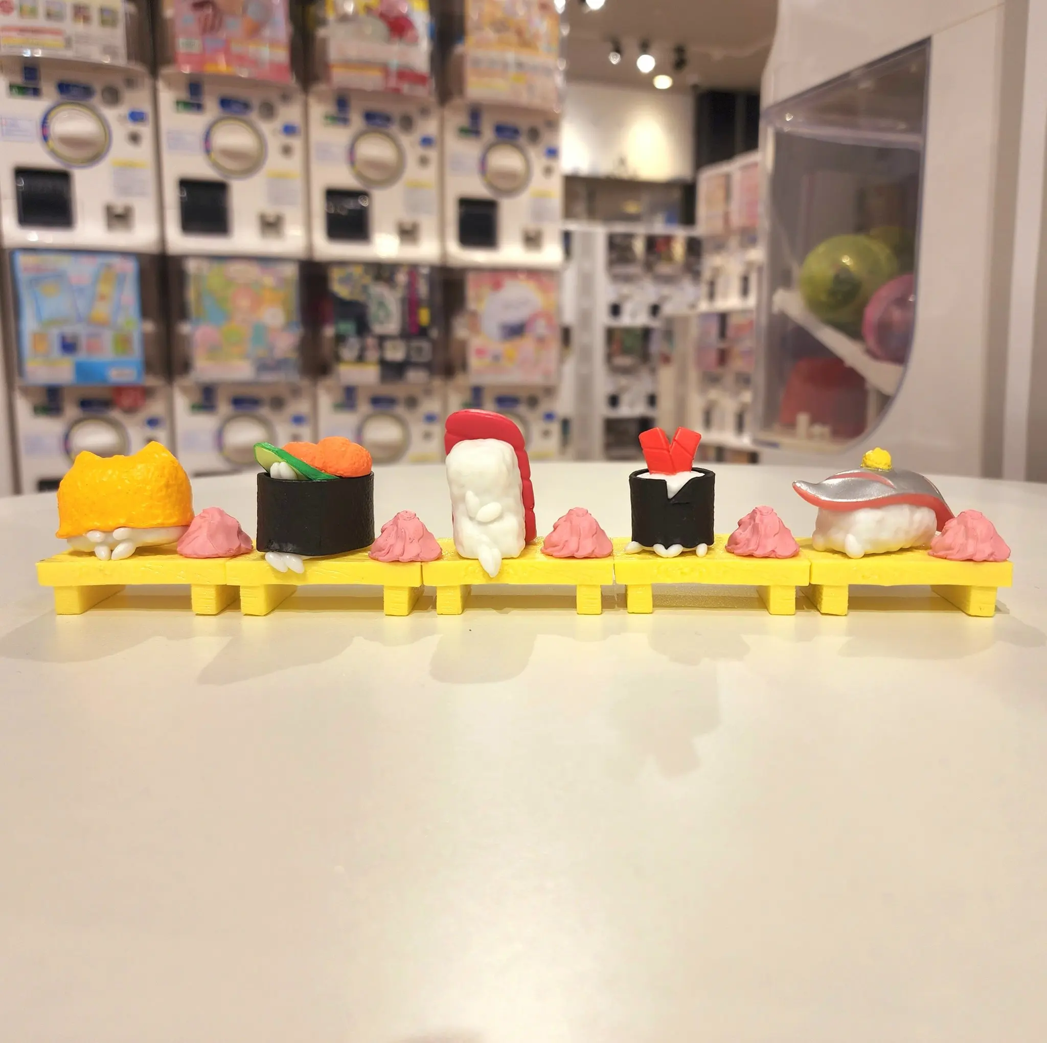 Cápsula de juguete kawaii Live Sushi 2 Tekkamaki Medium Toro, erizo de mar, figuras de Inari Gacha gashapon - imagen 5