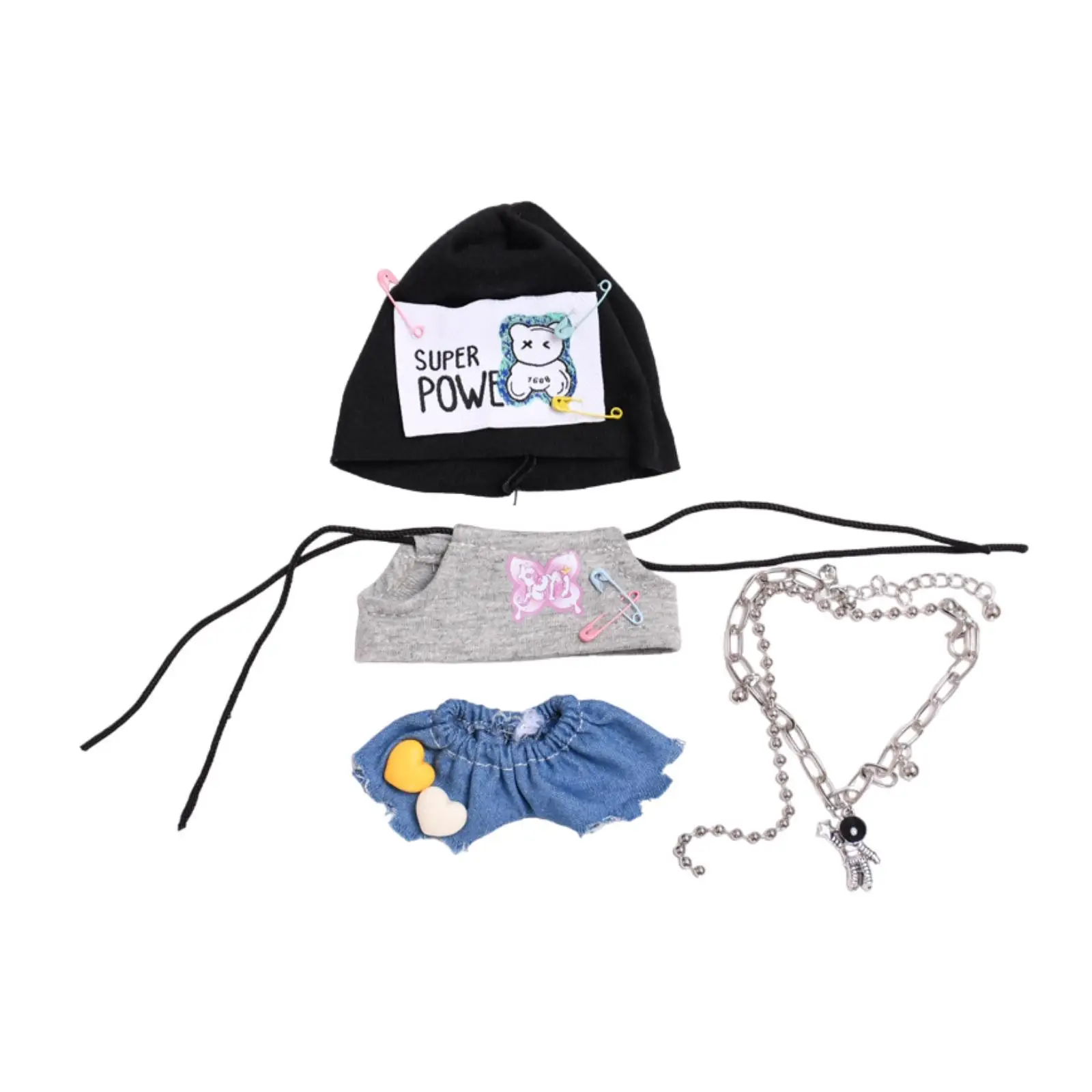 6 inch Doll Clothes Suit Costumes for Kids Birthday Gift Make Your Own Dolls