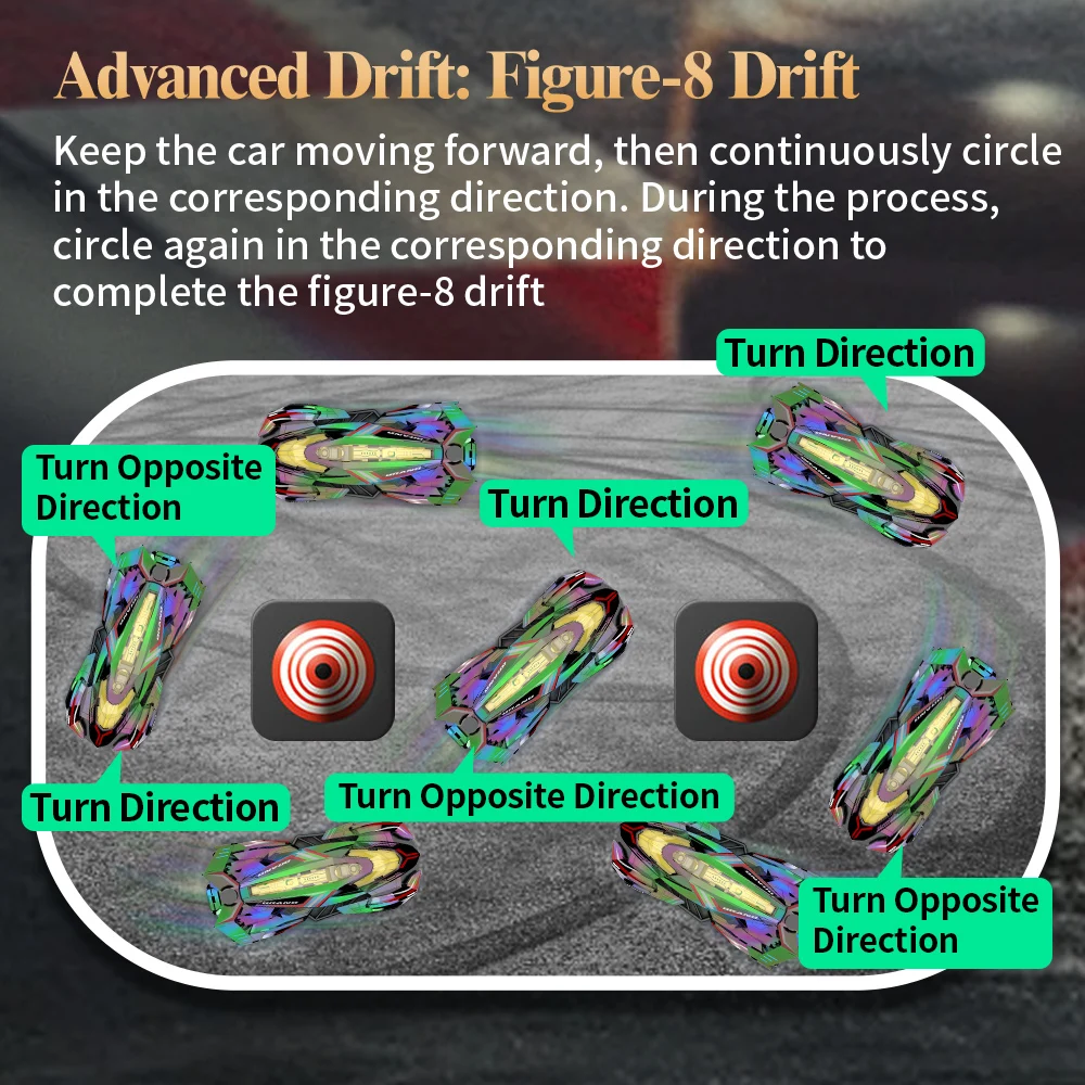 JJRC 2,4G RC Racing Drift Car deslumbrante con luces modelo de pulverización juguetes para niños 4WD Control remoto vehículo de alta velocidad niño regalo de cumpleaños - imagen 4
