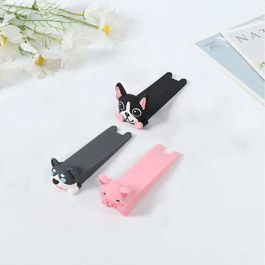 Tope de puerta de dibujos animados, bloque amortiguador reutilizable de silicona, Tope de puerta, tapón de manija, tapón anticolisión para puerta de casa - imagen 3