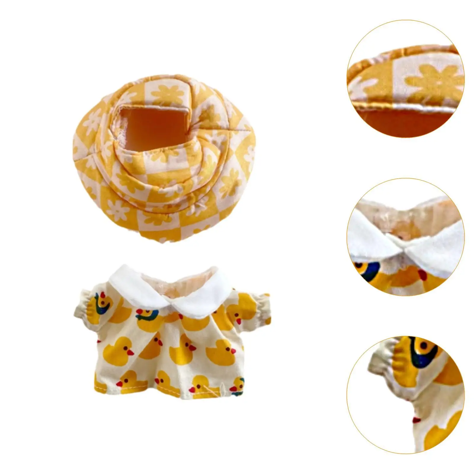Ropa para muñecas, disfraces con sombrero, accesorios suaves para fotos, ropa bonita para muñecas DIY para muñecas de 15cm/17cm - imagen 5