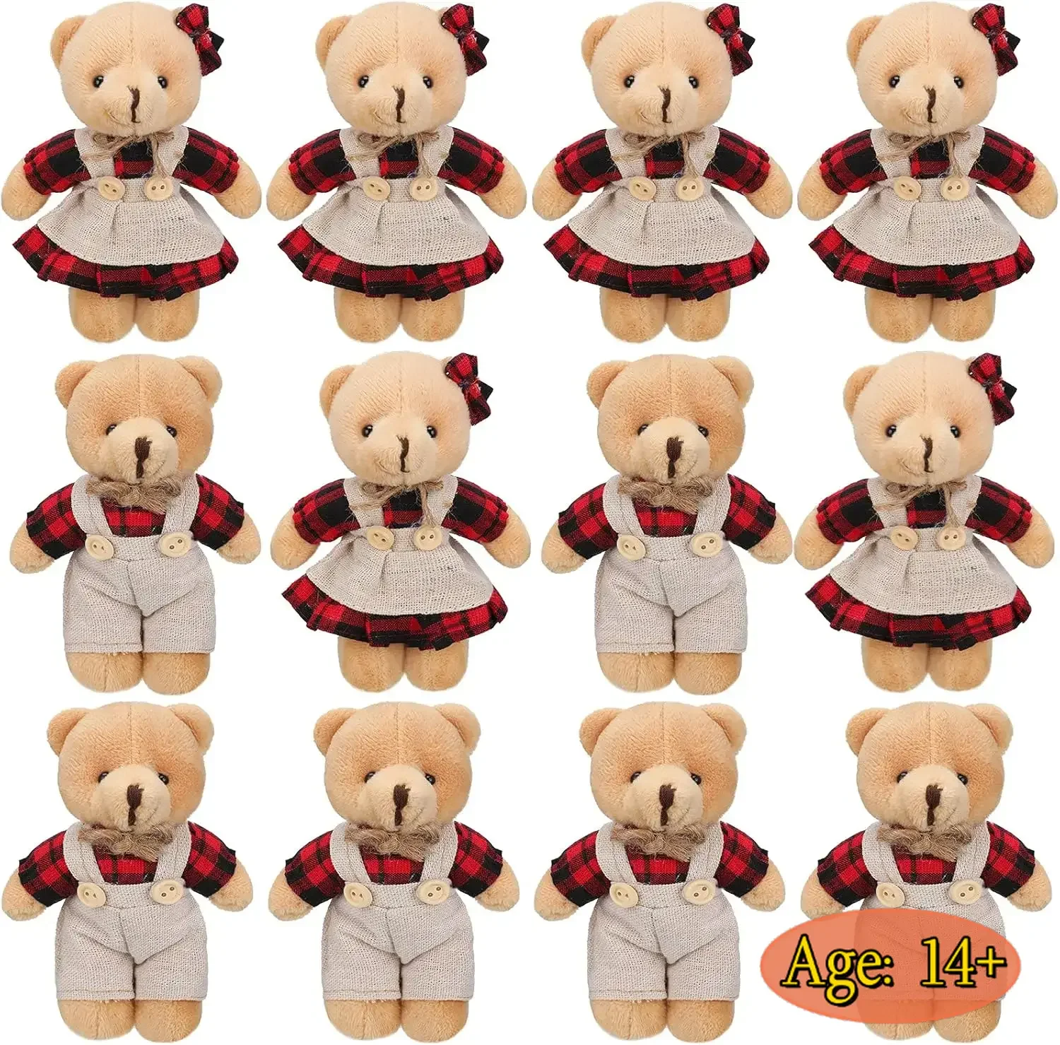 Ositos de peluche pequeños para llavero y manualidades - imagen 5