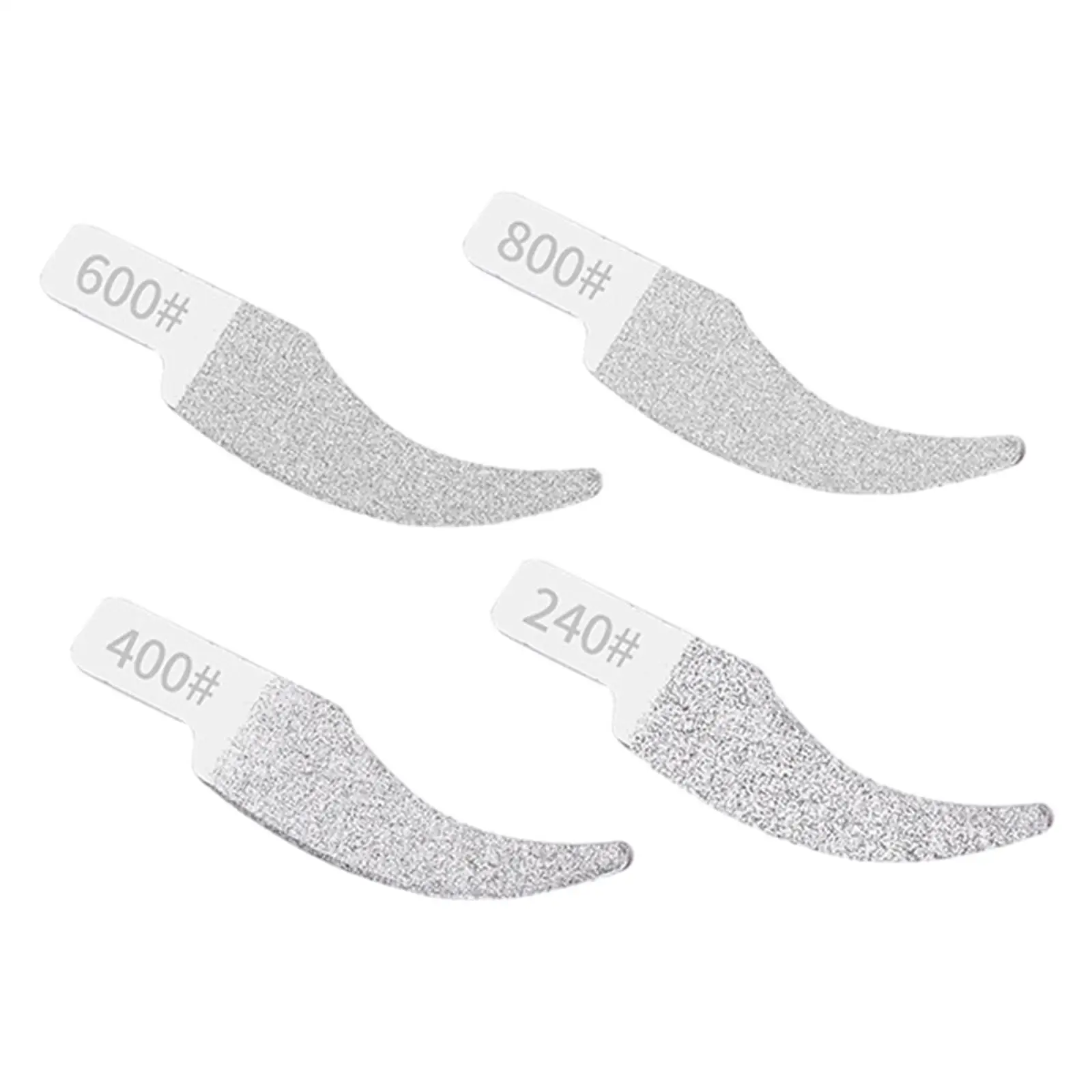 4Pcs Hobby Model Polishing Tools #240, #400, #600, #800 for Wood Resin Metal