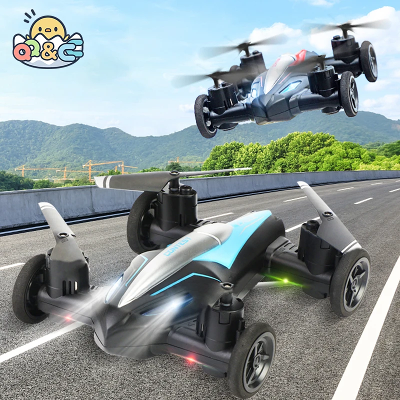 D85 2 en 1 Mini Drone Air-Ground Flying Car 2,4G modo Dual Racing profesional RC Car Quadcopter Drones niños todoterreno juguete Dron