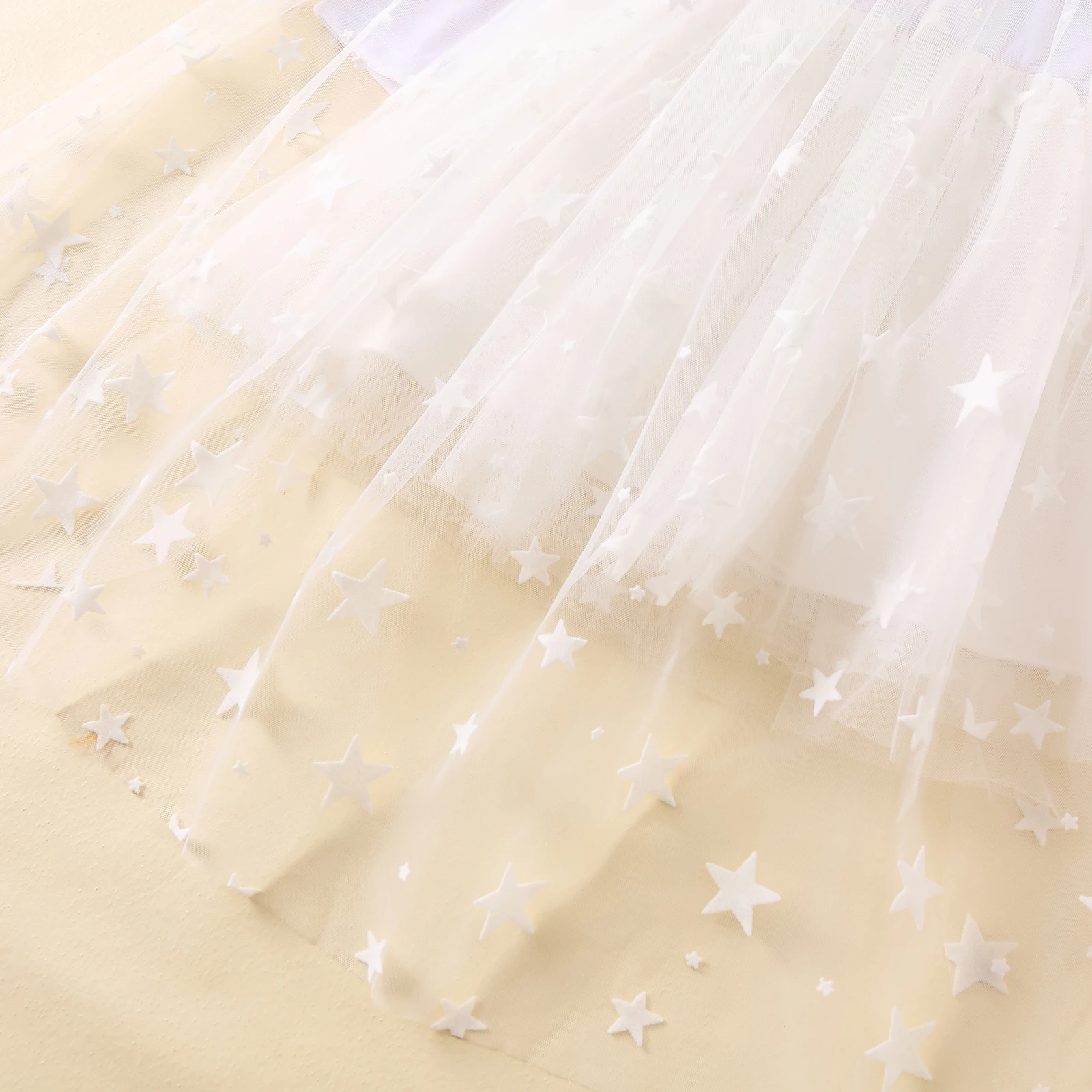 Tregren Vestido Halloween para niñas con capa de malla y estrellas - imagen 3