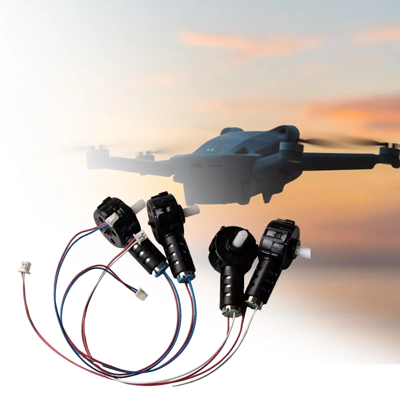 4Pcs Motor Parts DIY Accessories Engines with Base for Helicopter E88Pro K3