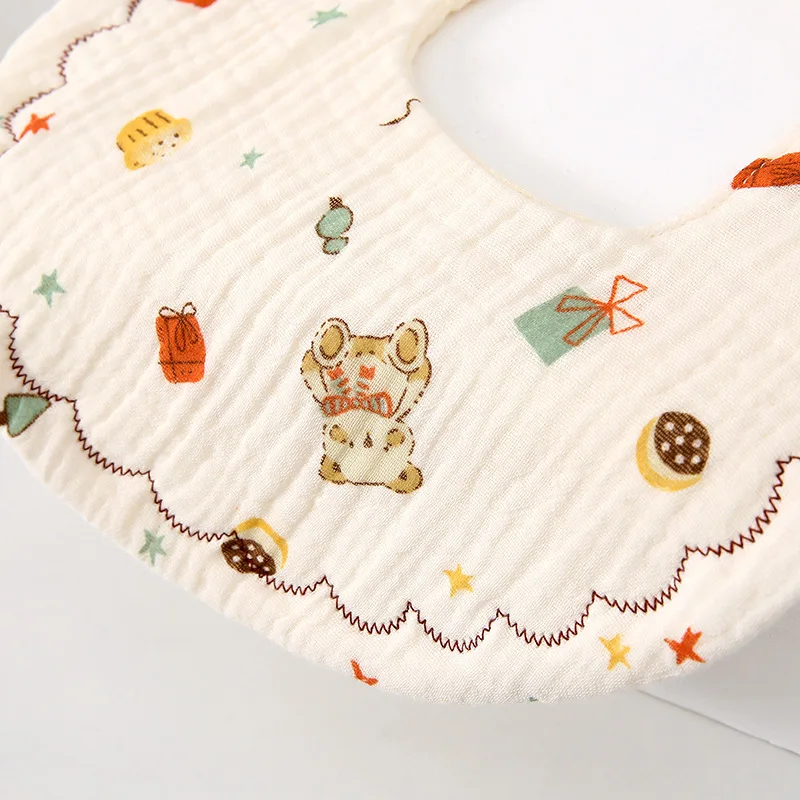 Baberos para recién nacidos, paños para eructar, cosas para bebés, Bandana para alimentar babas, toalla para Saliva, babero Floral con volantes para niños pequeños, accesorios para bebés - imagen 3