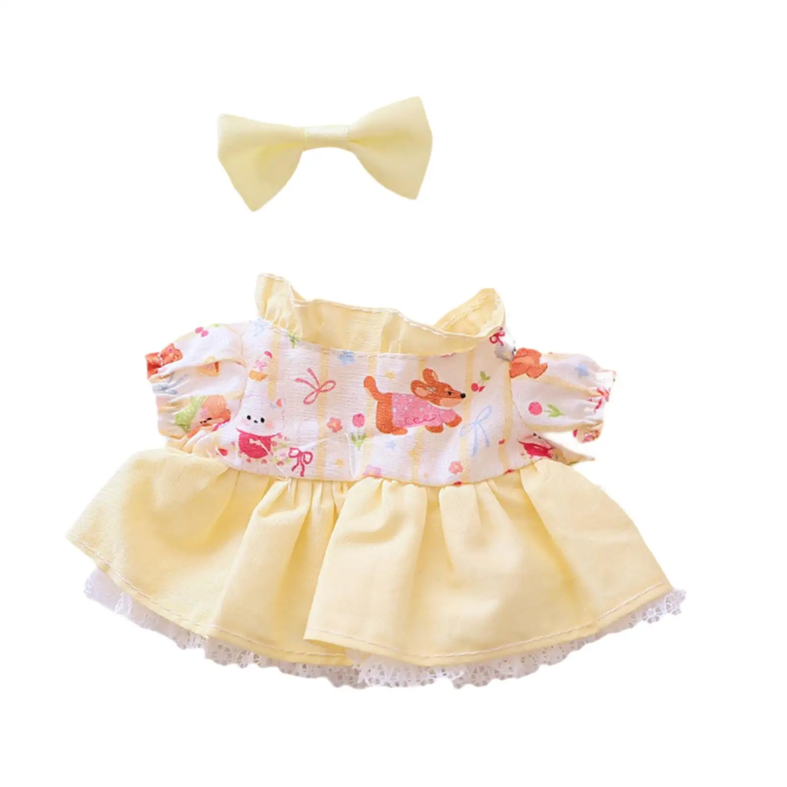 Plush Doll Clothes for 15-17cm Doll Photo Props,Soft,Costumes,Dress up DIY Fashion Doll Clothing Cute Stuffed Animals Clothes