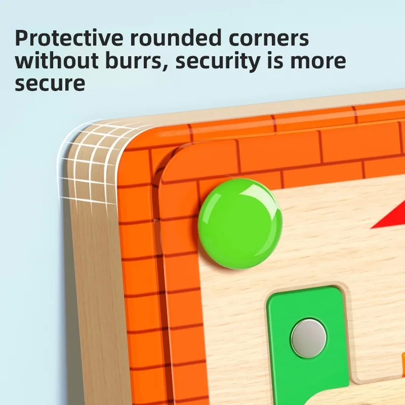 Laberinto magnético de colores y números, juguetes educativos de aprendizaje, juguetes Montessori a juego de colores, juguetes para entrenamiento de concentración, regalo para niños - imagen 5