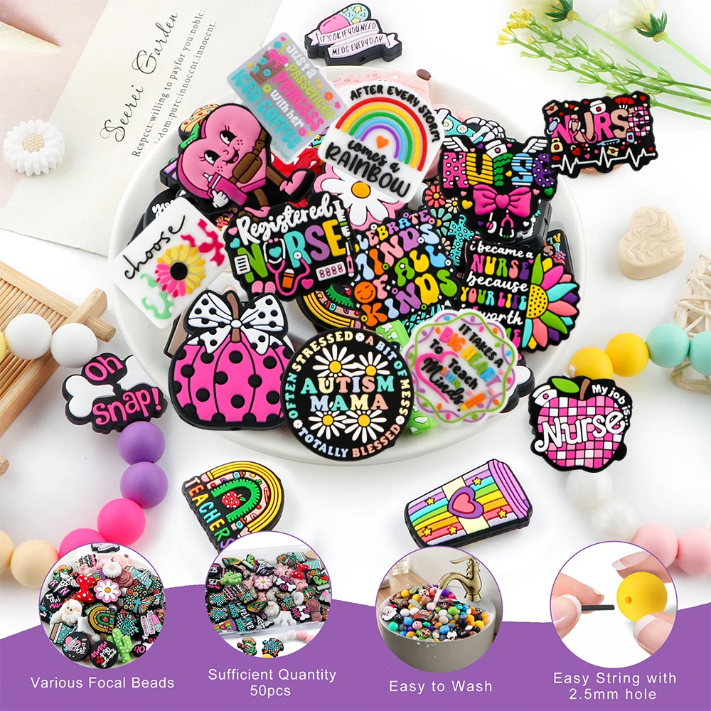 Kovict Cuentas de silicona para joyería – manualidades infantiles - imagen 4