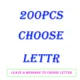 200pcs choose letter