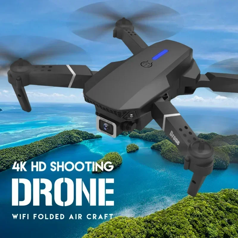 Dron profesional 2024 E88Pro RC 4K con cámara HD gran angular de 1080P, helicóptero plegable, WIFI, FPV, altura, juguete de regalo - imagen 2