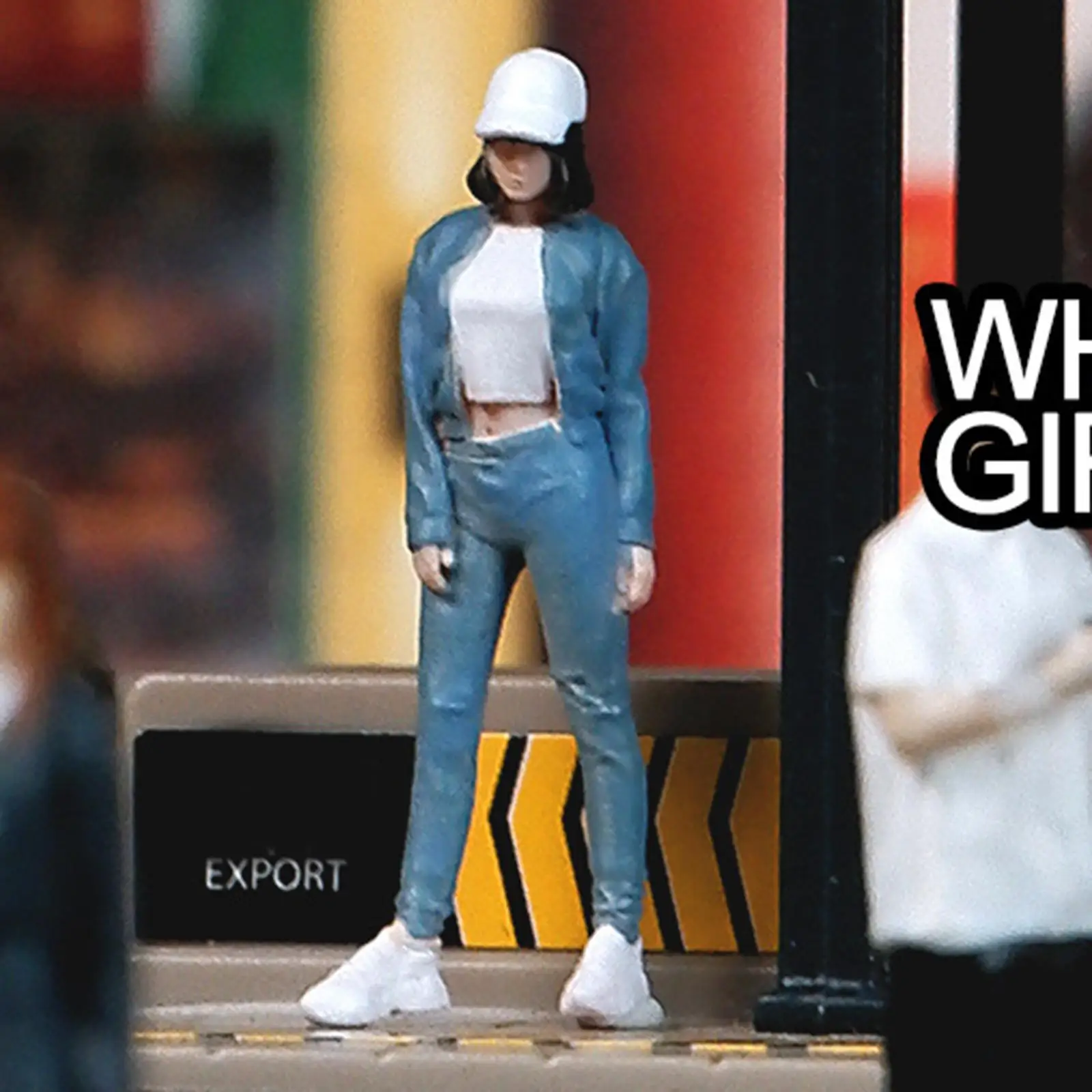 Figuras de niña Diorama, accesorios para fotos, accesorios para casa de muñecas, diseño de proyectos DIY, escena en miniatura, estatuilla pintada a mano, 1/64