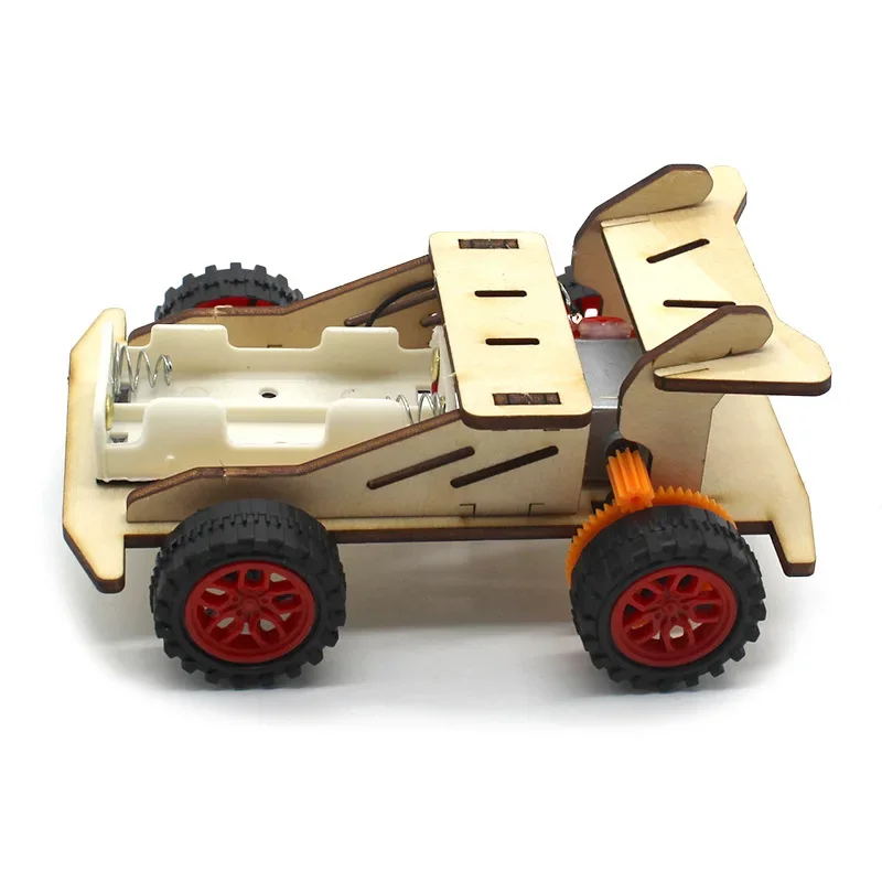 Pequeño estudiante de carreras tecnología Diy pequeña producción Material ensamblado a mano bolsa modelo de juguete - imagen 3