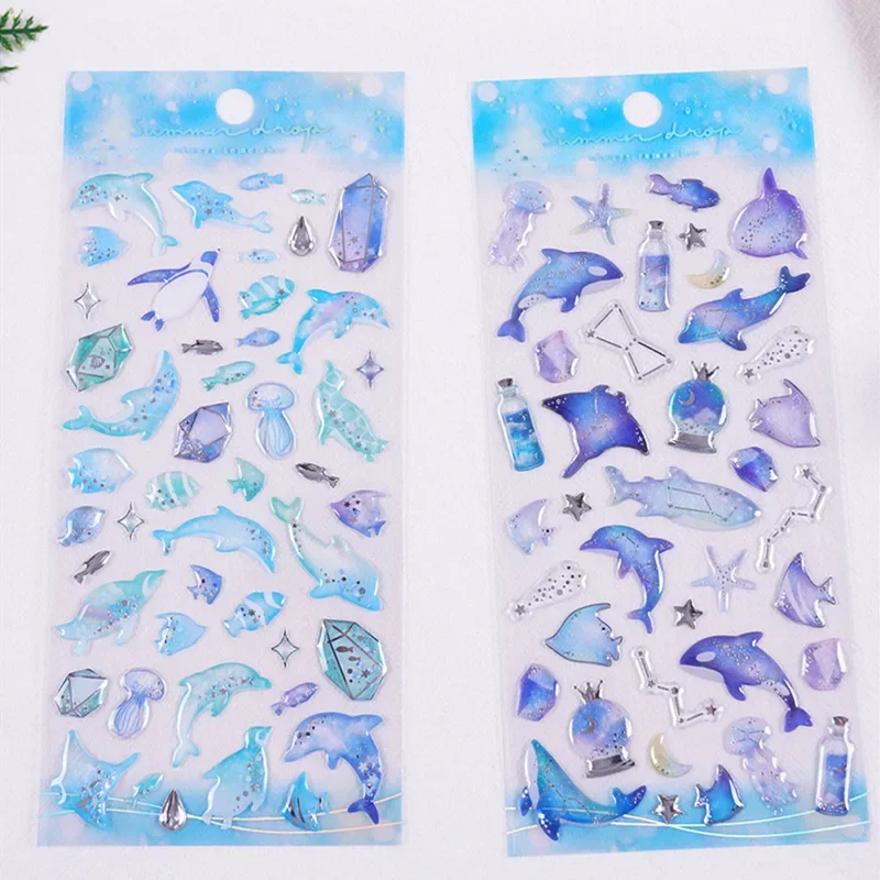 Pegatinas de cristal de dibujos animados para álbum y diario infantil - imagen 3