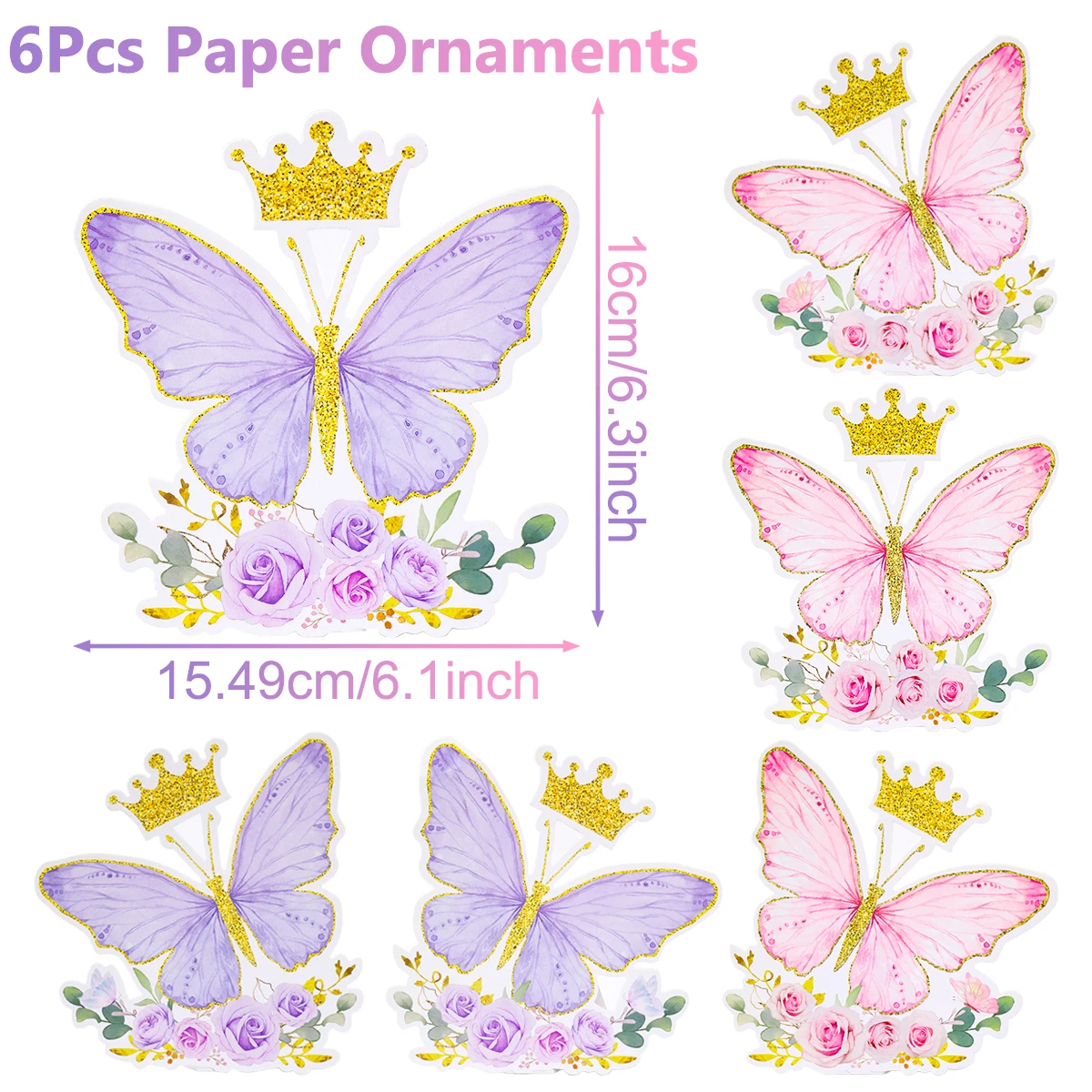 6pcs ornaments