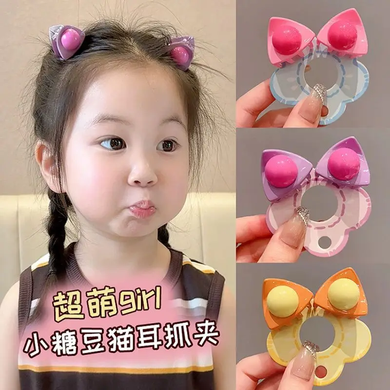 Horquillas para el pelo para niños, garras, nuevas orejas de gatito, pinzas para rascar, flequillo de verano para bebé, lindos accesorios para el cabello pequeños, mujeres - imagen 2
