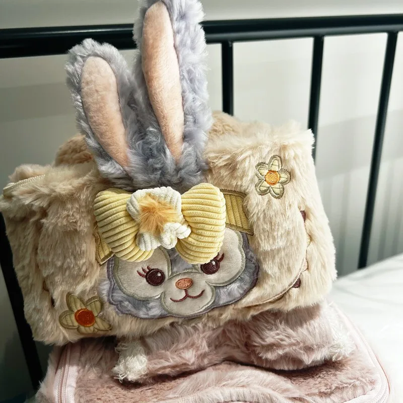 Estuche de cosméticos StellaLou de sheliemay encantador, bolsa de felpa de dibujos animados, caja de almacenamiento de cosméticos de viaje de alta capacidad, bolso de mano para niña - imagen 2