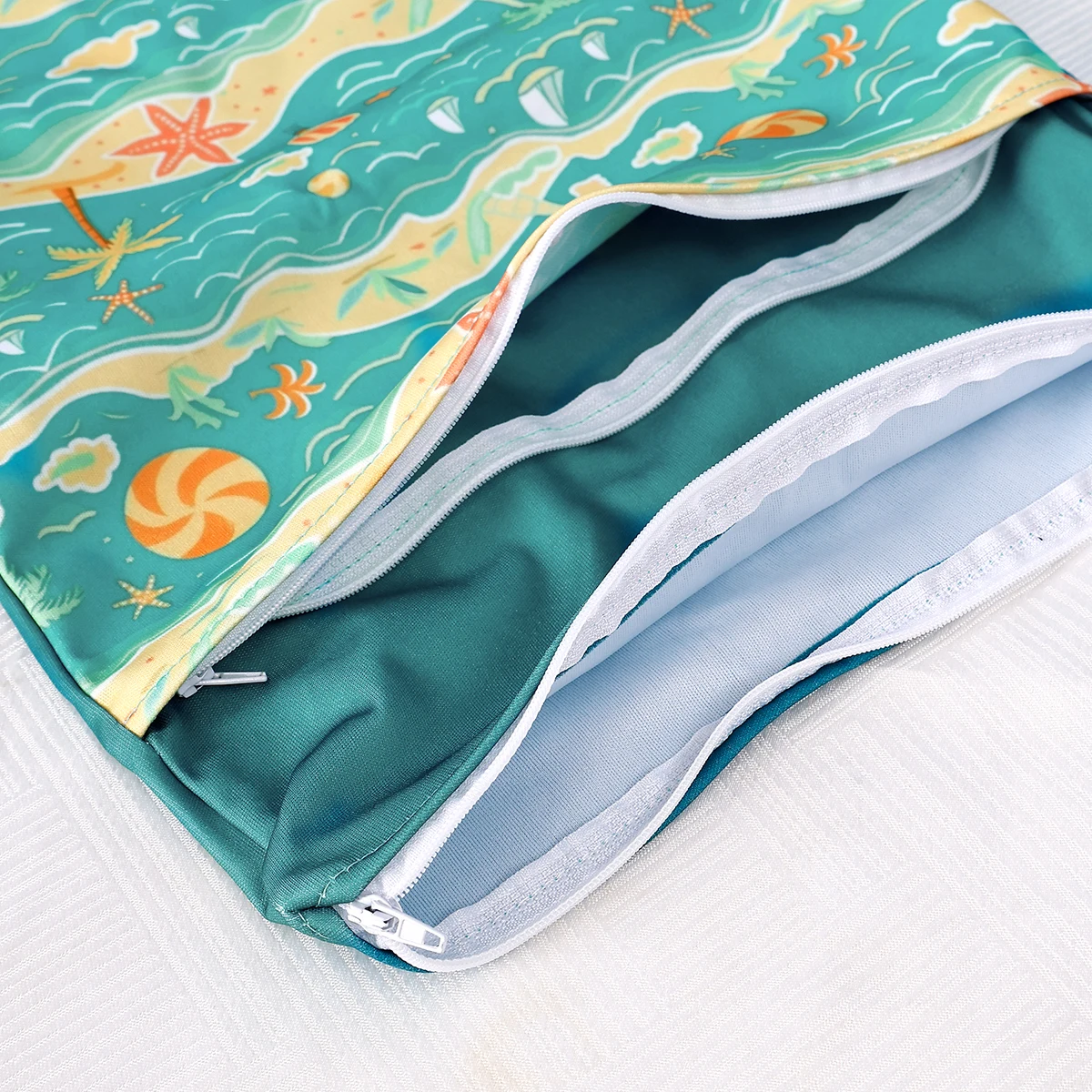 Elinfant Bolsa de Pañales Impermeable con Bolsillos y Cremalleras - imagen 4