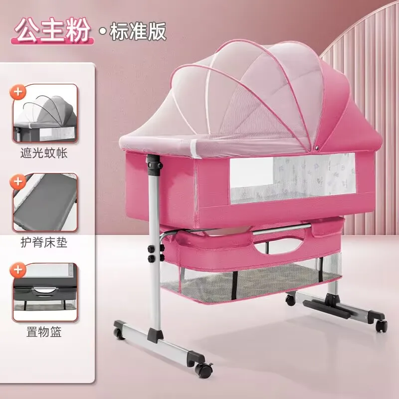 Cuna plegable para recién nacidos segura y cómoda multifunción - imagen 3