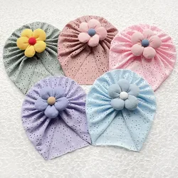 Gorro de verano floral transpirable y elástico para bebé niña