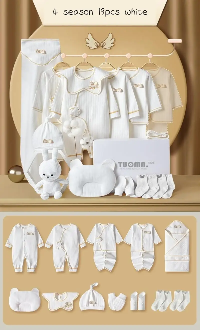 19pcs white