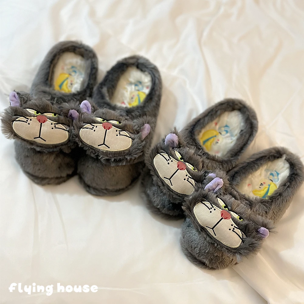 Zapatillas de Lucifer bonitas de Disney, zapatos cómodos para interior del hogar, zapatos de Anime de dibujos animados Kawaii, regalos de cumpleaños para Otoño e Invierno para niña - imagen 3
