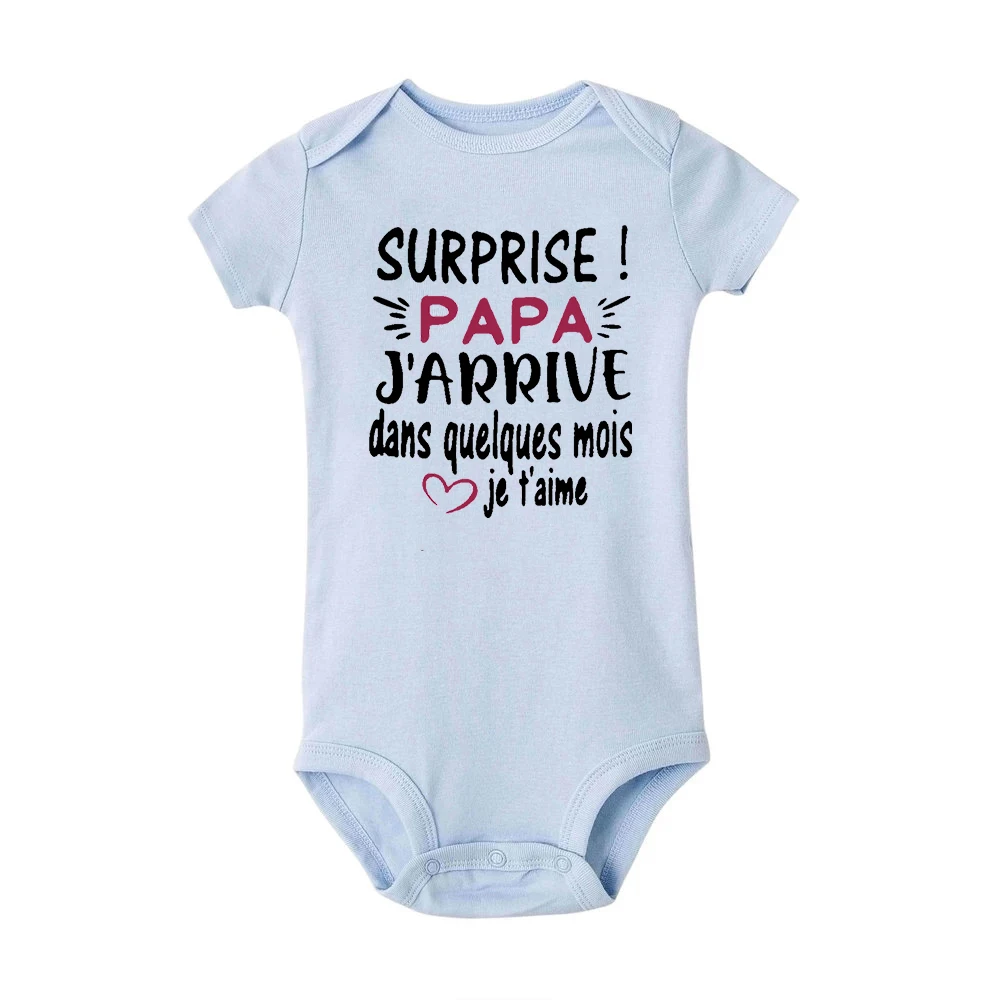 Sorpresa PAPA que llevan en unos pocos meses anuncio Body para bebé embarazada niño niña mono para niño ropa regalo de ducha infantil - imagen 5